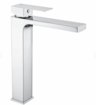 Laveo Kvadrato Bateria umywalkowa wysoka chrom BLQ02ND