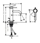 Hansgrohe Tecturis S Jednouchwytowe baterie umywalkowe Brąz Szczotkowany 73311140