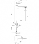 Ideal Standard Ceraplan Bateria umywalkowa wysoka bez korka chrom BD237AA