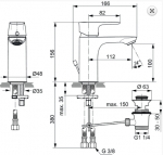 Ideal Standard Connect Air Jednouchwytowa bateria umywalkowa z korkiem pop-up chrom A7021AA