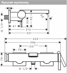 Hansgrohe Tecturis E Jednouchwytowa bateria wannowa natynkowa biały mat 73420700