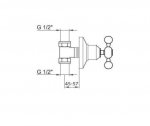 Reitano Atea Bateria podtynkowa chrom R305W2