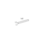 Elita KWADRO PLUS Uchwyt CHROM 16 cm 1 szt. 168367/RE121600200040