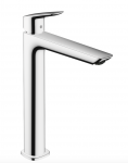 Hansgrohe Logis Jednouchwytowa bateria umywalkowa 240 Fine do umywalek nablatowych z kompletem odpływowym z cięgłem chrom 71257000