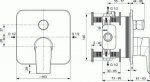 Ideal Standard Tesi Bateria wannowo-prysznicowa podtynkowa chrom A6586AA