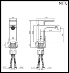 Vedo Mito bateria bidetowaVBM3002/C/CH	 