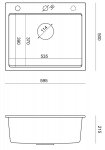 Quadron KURT 110 WORKSTATION GraniteQ zlewozmywak granitowy pearl beige 1-komorowy z/o (59,5x50x21,5) z syfonem i dozownik + Qmata + deska + wkładka ociekowa HCQ5052BEZP