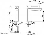 KFA Logon bateria umywalkowa chrom 513281500 MAGAZYN/24H