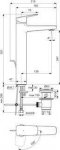 Ideal Standard Ceraplan Bateria umywalkowa wysoka z korkiem chrom BD239AA