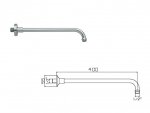  GIULINI G. Odessa Swarovski podtynkowy zestaw prysznicowy z deszczownicą 20 cm   złoto 39ZES20/ZŁ
