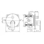 Ideal Standard Connect Air Bateria wannowo-prysznicowa podtynkowa srebro szczotkowane połysk A7035GN