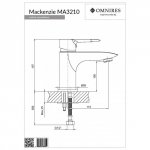 Omnires Mackenzie bateria umywalkowa MA3210CR
