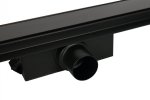 Balneo G-Drain Next GD-DD-80 odpływ liniowy z czarnym panelem ze szkła hartowanego 80cm Double Dark GDDD80