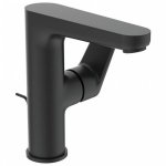 Ideal Standard Cerafine O Bateria umywalkowa z korkiem czarny mat BC703XG