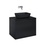 Elita SZAFKA GLAM 70 1S + 1S BLACK MATT PDW 168386