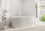 Hansgrohe Tecturis E Jednouchwytowa bateria wannowa wolnostojąca biały mat 73445700