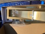 VCX odpływ ścienny SLIM  80cm złoto szczotkowane LSLG800
