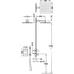 Tres THERM-BOX Zestaw baterii termostatycznej podtynkowej 2-drożnej Therm-box prysznicowej-00625004OM