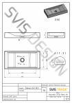 S.V.I.S. Design UMYWALKA 60 CM SIRIUS BASIC - PUNK, NIEBIESKI I BIAŁY, LAKIER MATOWY