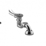 Vicario Przelew wannowy retro z syfonem chrom 1200
