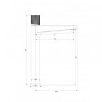Omnires Contour bateria umywalkowa stojąca miedź szczotkowana CT8012CPB