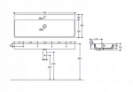KERASAN CENTO UMYWALKA PODWIESZANA 120X45CM 353401