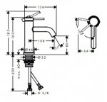Hansgrohe Tecturis S Jednouchwytowe baterie umywalkowe Czarny Matowy 73301670
