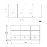 Elita WISZĄCA Z LUSTREM BASIC 120 3D 904656 WYSYŁKA 