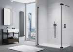 Sanswiss Cadura Black Line Walk-in ścianka wolnostojąca 140cm profil czarny CADUOG1400607 Sprawdź atrakcyjne rabaty!