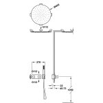 Tres B-SYSTEM Zestaw baterii termostatycznej podtynkowej 2-drożnej B-system prysznicowej-30735206OP