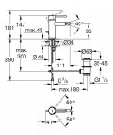 Grohe Essence Bateria bidetowa stal nierdzewna 24178DC1