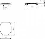 Ideal Standard Connect Deska sedesowa wolnoopadająca z duroplastu, biała E712701