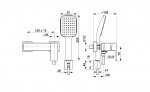 KFA Armatura Dust bateria prysznicowa natryskowa złota połysk 93836065