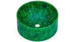 S.V.I.S. Design UMYWALKA 40 CM COLUMBA BASIC - HURRICANE ZIELONY, LAKIER MATOWY