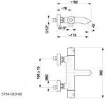 KFA Moza bateria wannowa termostatyczna 573401000