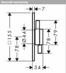 Hansgrohe DuoTurn E Bateria z mieszaczem, podtynkowa do 1 odbiornika czarny mat 75617670