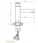 LAVEO VOLUMO bateria umywalkowa niska chrom BAV022D