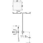 Tres B-SYSTEM Zestaw baterii termostatycznej podtynkowej 2-drożnej B-system prysznicowej-30725206