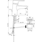 Ideal Standard Connect Blue Bateria umywalkowa z ogranicznikiem przepływu chrom B9936AA