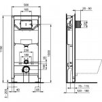 Ideal Standard Prosys stelaż podtynkowy do miski WC wiszącej R020467