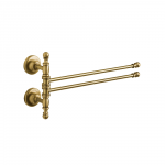  Gedy Allpe Perla wieszak Podwójny 38 cm Ścienny bronzo PE013/BR