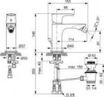 Ideal Standard Connect Air Jednouchwytowa bateria bidetowa z korkiem chrom A7030AA