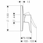 31685000 Hansgrohe Metris Jednouchwytowa bateria prysznicowa podtynkowa do iBox universal