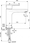 Ideal Standard Cerafine O Bateria umywalkowa czarny mat BC554XG