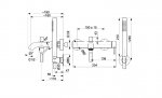 KFA Armatura Flint bateria wannowa srebrna stal nierdzewna 93836242