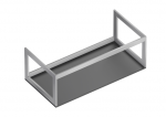 Catalano HORIZON 100 konsola podumywalkowa, podblatowa wykończenie inox 5S1005000