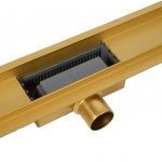 Balneo Duplex Next Mirror Gold 2w1 Odpływ liniowy dwustronny do wklejania płytki 70 cm lustrzane złoto A0101080102-2 WYSYŁKA