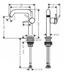 Hansgrohe Tecturis S Jednouchwytowe baterie umywalkowe Fine z CoolStart Czarny Matowy 73340670