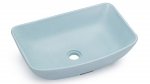 S.V.I.S. Design UMYWALKA 50 CM VIRGO BRUSHED - BARDZO JASNY KOBALTOWY, BEZ DEKORU, BEZ LAKIERU