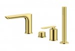 KOHLMAN Experience Gold kompletna 4-otworowa bateria wannowa złota QB244EGD DARMOWA DOSTAWA